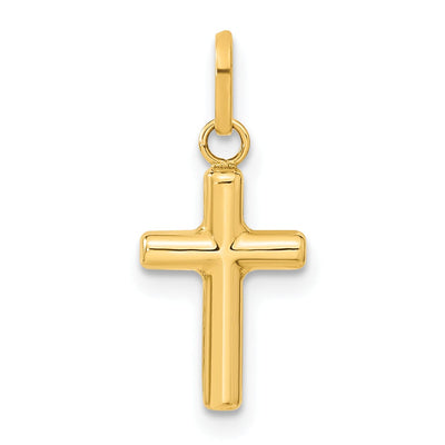 14k Yellow Gold Hollow Cross Pendant at $ 60.18 only from Jewelryshopping.com