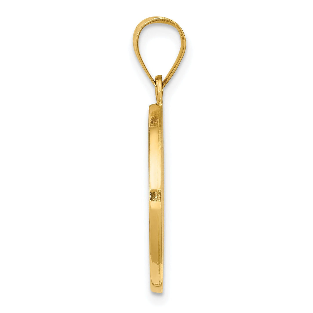 14k Yellow Gold Divino Nino Medal Pendant