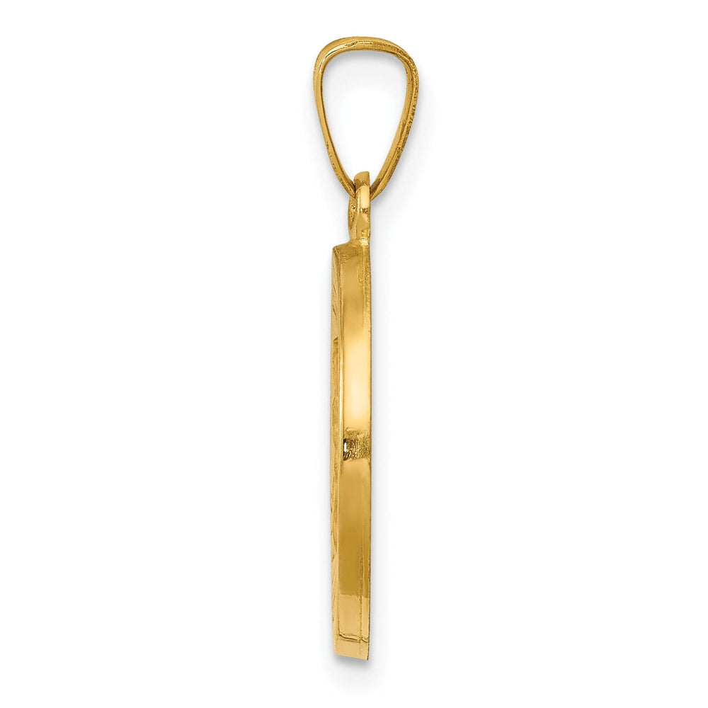 14k Yellow Gold Divino Nino Medal Pendant