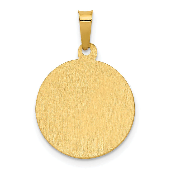 14k Yellow Gold Divino Nino Medal Pendant