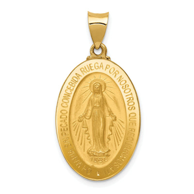 14k Yellow Gold Spanish Miraculous Medal Charm at $ 226.32 only from Jewelryshopping.com