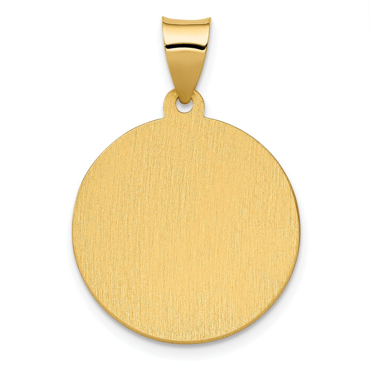 14k Yellow Gold Saint Agatha Medal Pendant