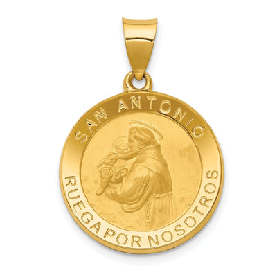 14k Yellow Gold Spanish Saint Anthony Medal at $ 204.39 only from Jewelryshopping.com