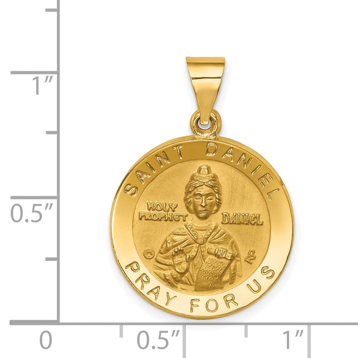 14k Yellow Gold Saint Daniel Medal Pendant