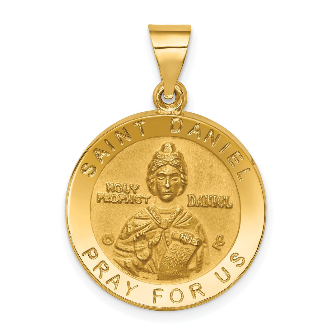 14k Yellow Gold Saint Daniel Medal Pendant