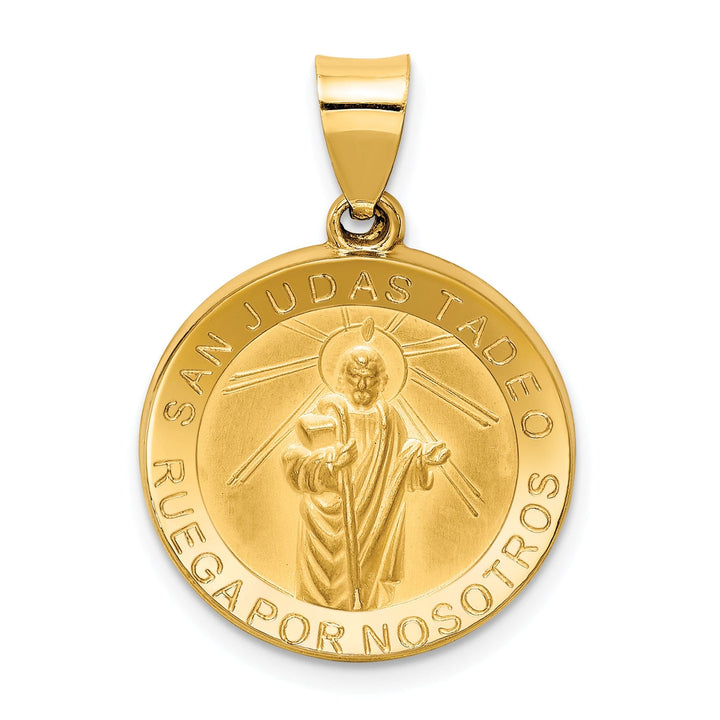 14k Yellow Gold Spanish St. Jude Thaddeus Medal