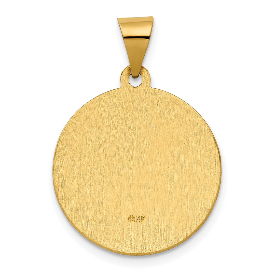 14k Yellow Gold Saint Rita Medal Pendant