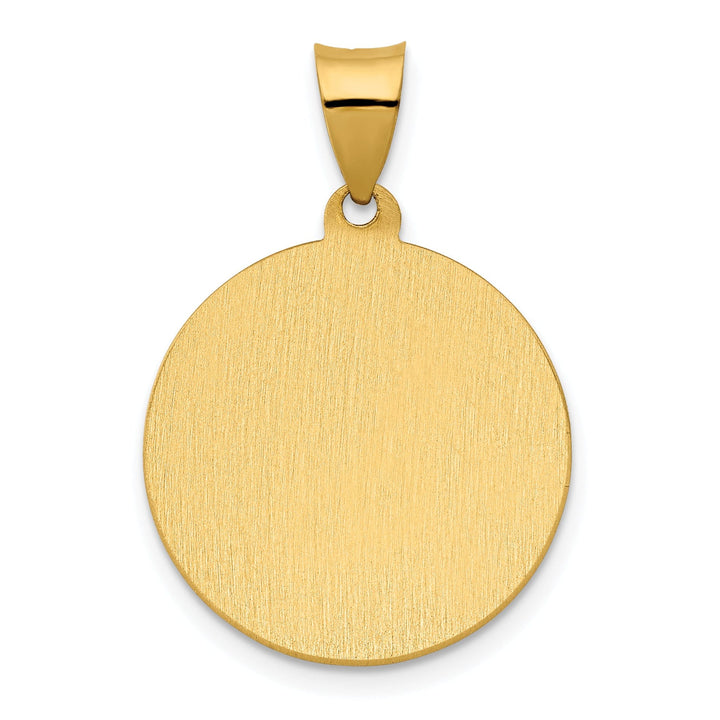 14k Yellow Gold Saint Rocco Medal Pendant