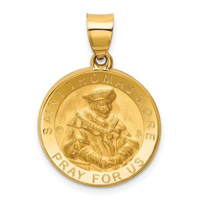 14k Yellow Gold Thomas More Medal Pendant at $ 221.48 only from Jewelryshopping.com