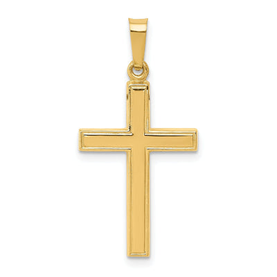 14k Yellow Gold Hollow Cross Pendant at $ 105.69 only from Jewelryshopping.com