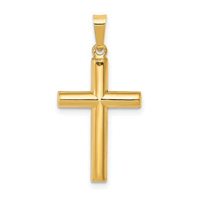 14k Yellow Gold Hollow Cross Pendant at $ 105.69 only from Jewelryshopping.com