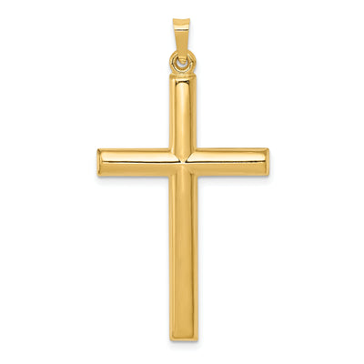 14k Yellow Gold Hollow Cross Pendant at $ 249.61 only from Jewelryshopping.com