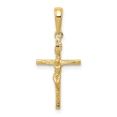 14k Yellow Gold INRI Hollow Crucifix Pendant at $ 83.35 only from Jewelryshopping.com
