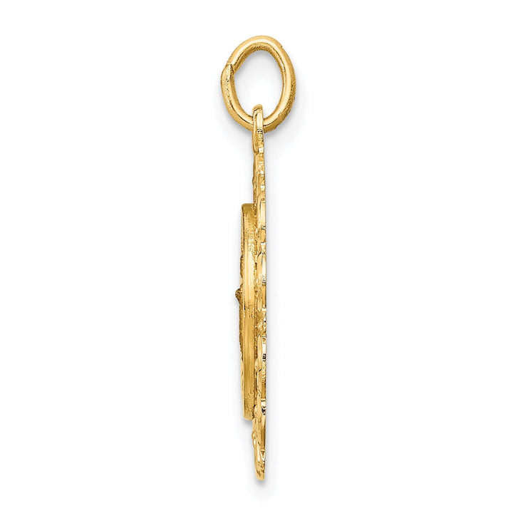 14k Yellow Gold Infant of Prague Medal Pendant