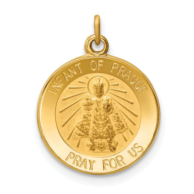 14k Yellow Gold Infant of Prague Medal Pendant at $ 181.46 only from Jewelryshopping.com