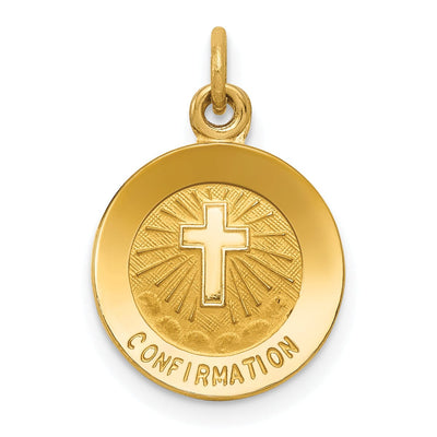 14k Yellow Gold Confirmation Medal Pendant. at $ 116.54 only from Jewelryshopping.com