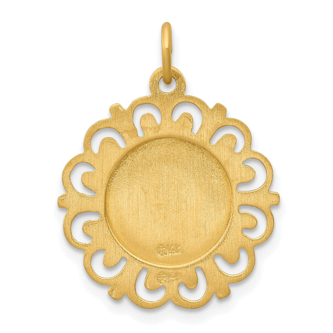 14k Yellow Gold First Holy Communion Medal. Engraving fee $22.00.