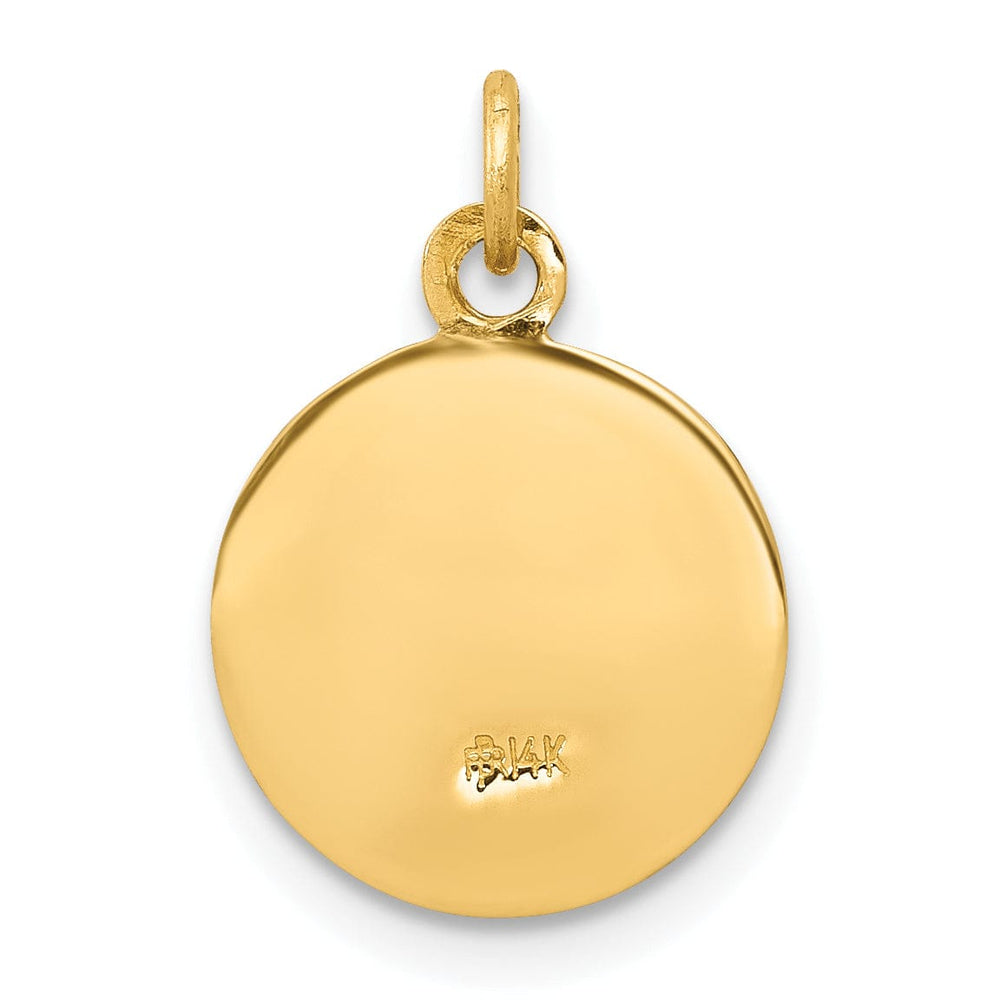 14k Yellow Gold Holy Trinity Medal Pendant