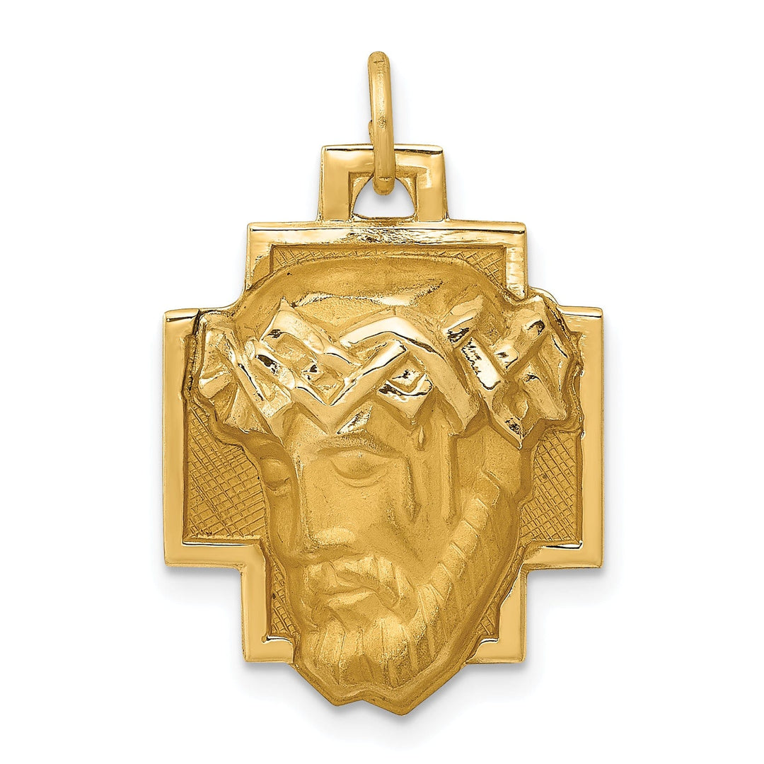 14k Yellow Gold Jesus Charm