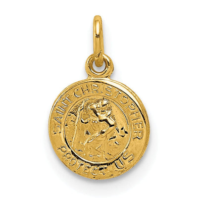 14k Yellow Gold Saint Christopher Medal Pendant at $ 53.31 only from Jewelryshopping.com