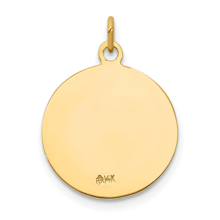 14k Yellow Gold Saint Andrew Medal Pendant