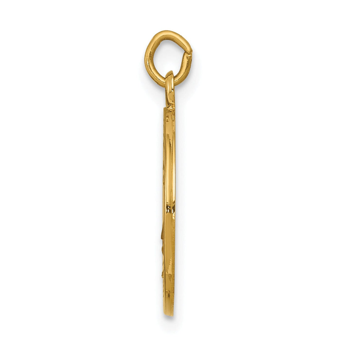 14k Yellow Gold St.Elizabeth Seton Medal Pendant