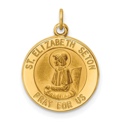 14k Yellow Gold St.Elizabeth Seton Medal Pendant at $ 181.46 only from Jewelryshopping.com