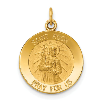 14k Yellow Gold Saint Roch Medal Pendant at $ 181.46 only from Jewelryshopping.com