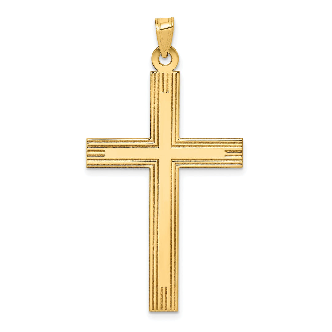 14k Yellow Gold Cross Charm