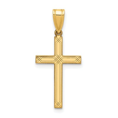 14k Yellow Gold Cross Charm at $ 97.56 only from Jewelryshopping.com