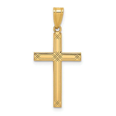 14k Yellow Gold Cross Pendant at $ 137.02 only from Jewelryshopping.com