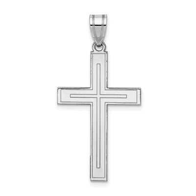 14k White Gold Cross Pendant at $ 238.63 only from Jewelryshopping.com