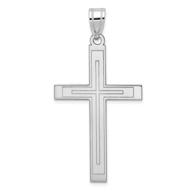 14k White Gold Cross Pendant at $ 383.61 only from Jewelryshopping.com