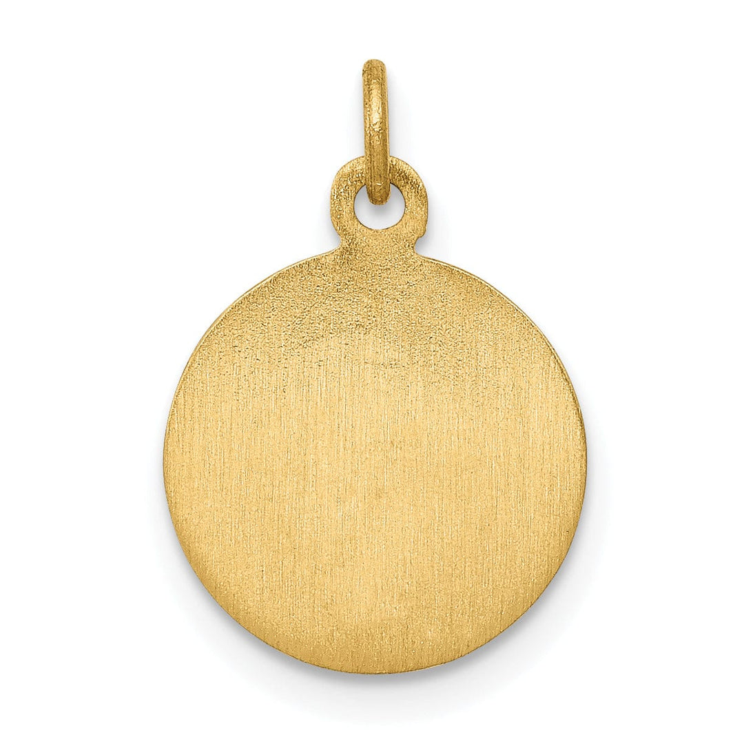 14k Yellow Gold Saint Andrew Medal Pendant