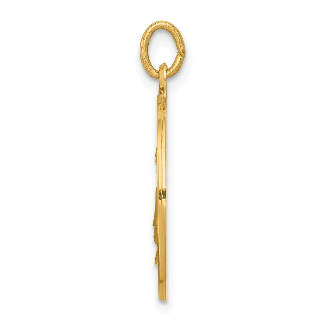 14k Yellow Gold St.Elizabeth Seton Medal Pendant