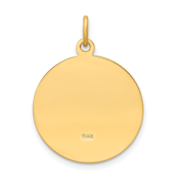 14k Yellow Gold St.Elizabeth Seton Medal Pendant