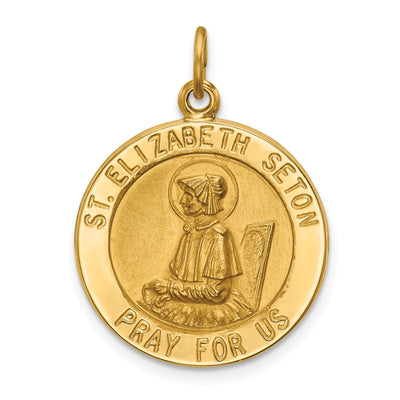 14k Yellow Gold St.Elizabeth Seton Medal Pendant at $ 326.54 only from Jewelryshopping.com