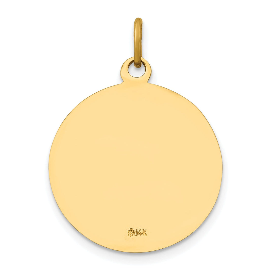 14k Yellow Gold Saint John Baptist Medal Pendant