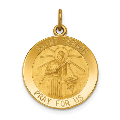 14k Yellow Gold Saint Gerard Medal Pendant at $ 326.54 only from Jewelryshopping.com