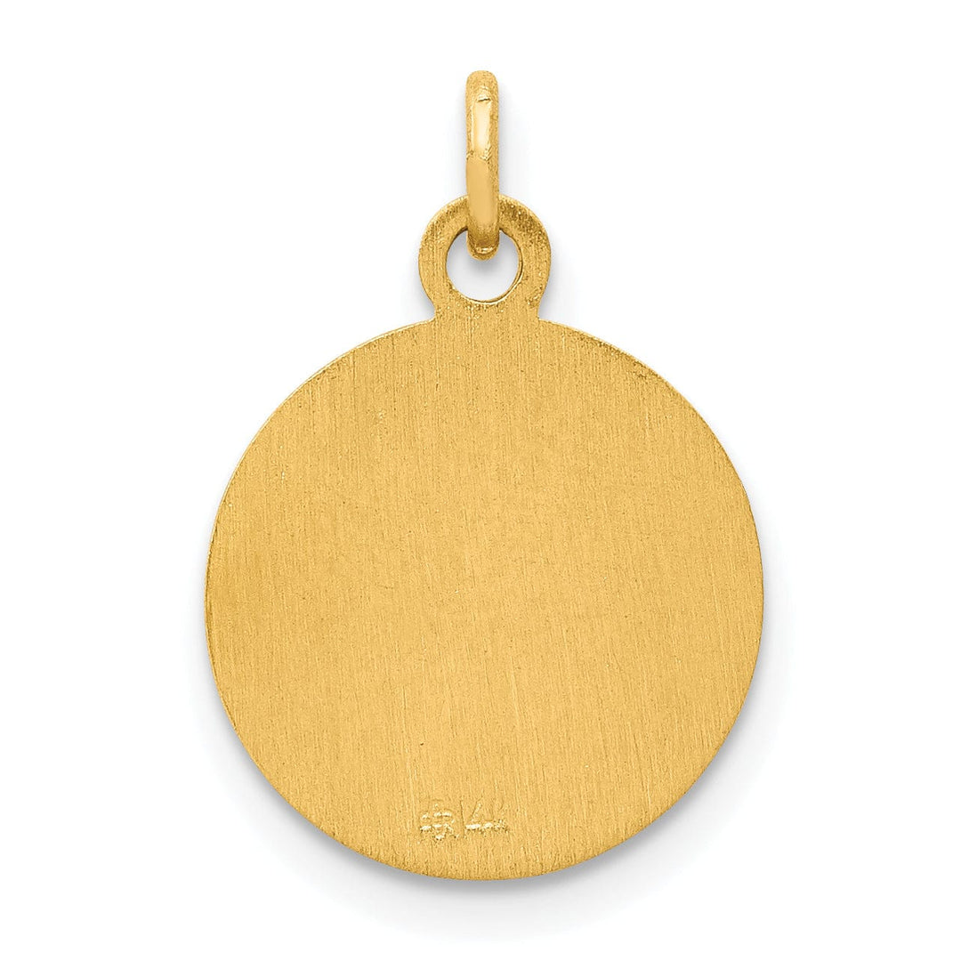 14k Yellow Gold Saint Matthew Medal Pendant