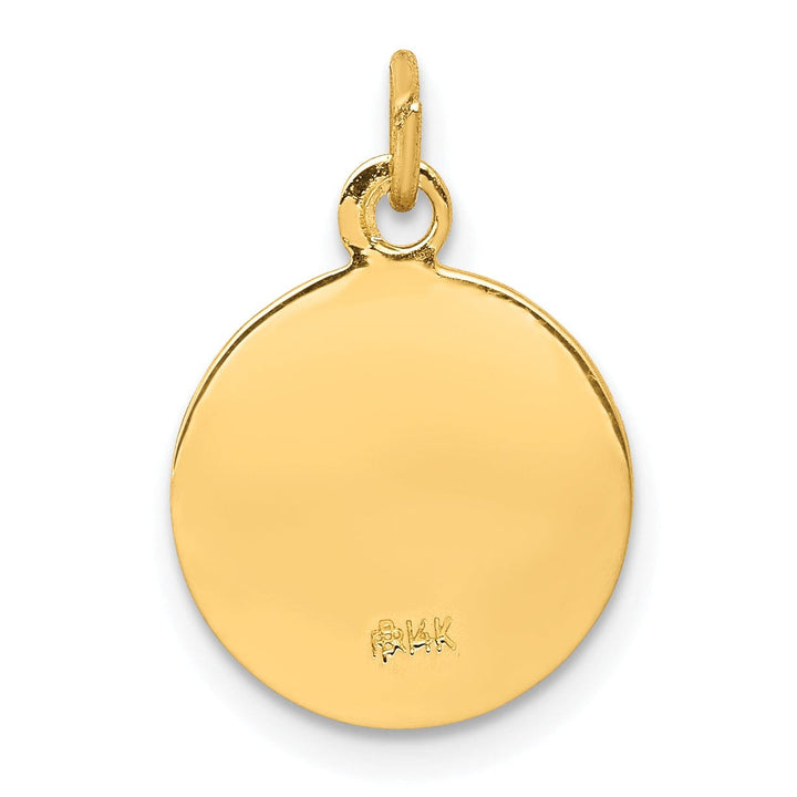 14k Yellow Gold Saint Martha Medal Pendant