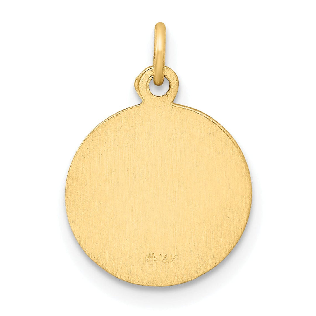 14k Yellow Gold Lady Of The Assumption Medal