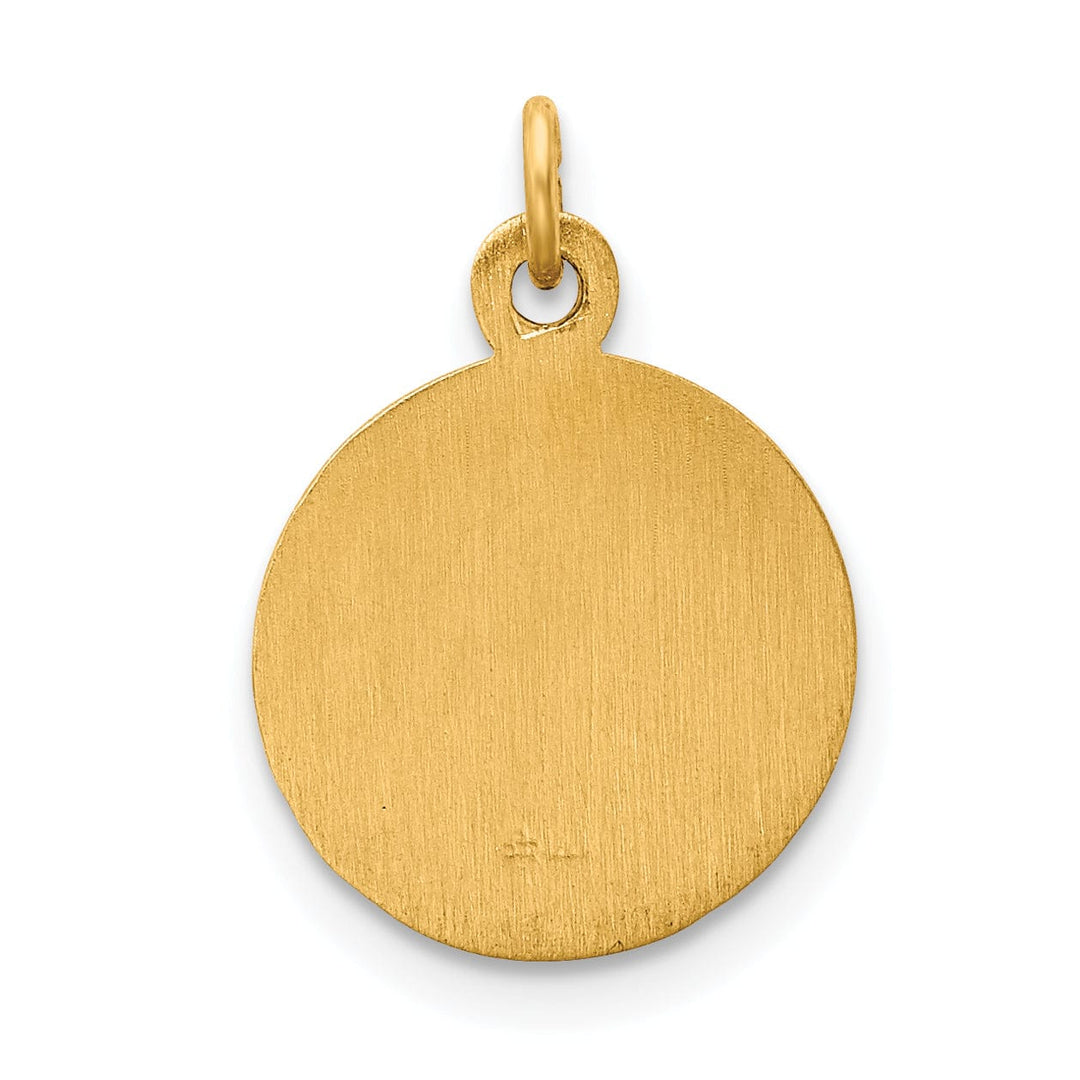 14k Yellow Gold Infant of Prague Medal Pendant