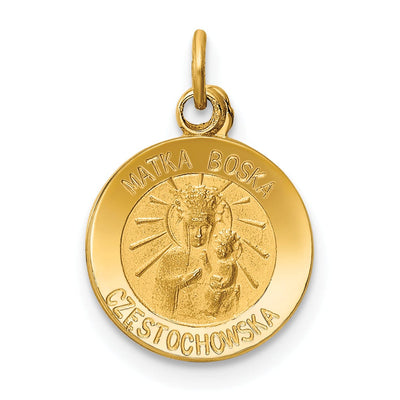 14k Yellow Gold Matka Boska Medal Pendant at $ 126.53 only from Jewelryshopping.com