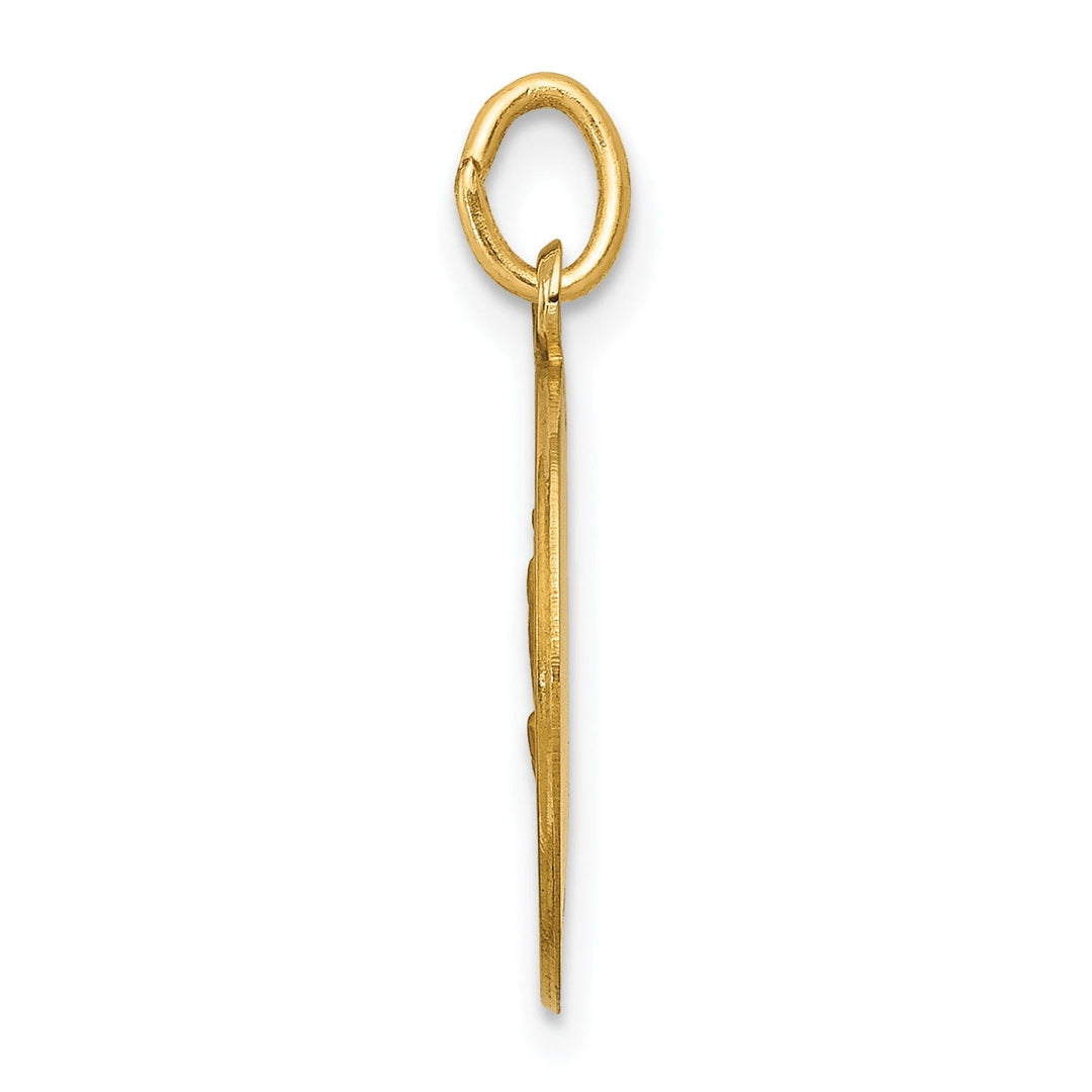 14k Yellow Gold Our Lady of Fatima Medal Charm