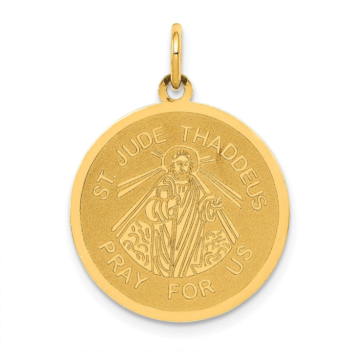 14k Yellow Gold Saint Jude Thaddeus Pendant