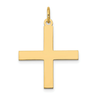 14k Yellow Gold Laser Designed Cross Pendant at $ 142.12 only from Jewelryshopping.com