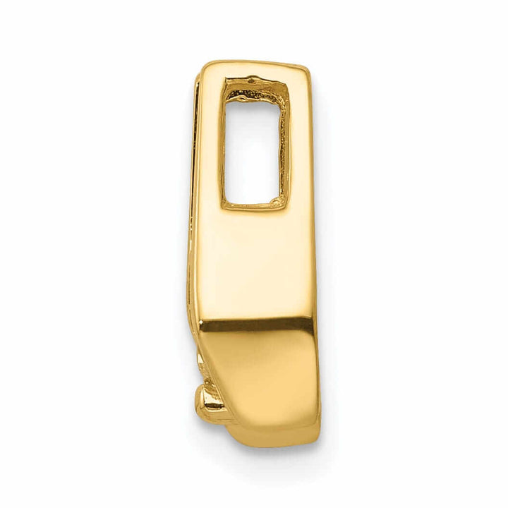 14 Yellow Gold Hold 4.75mm Stone Slide Pendant