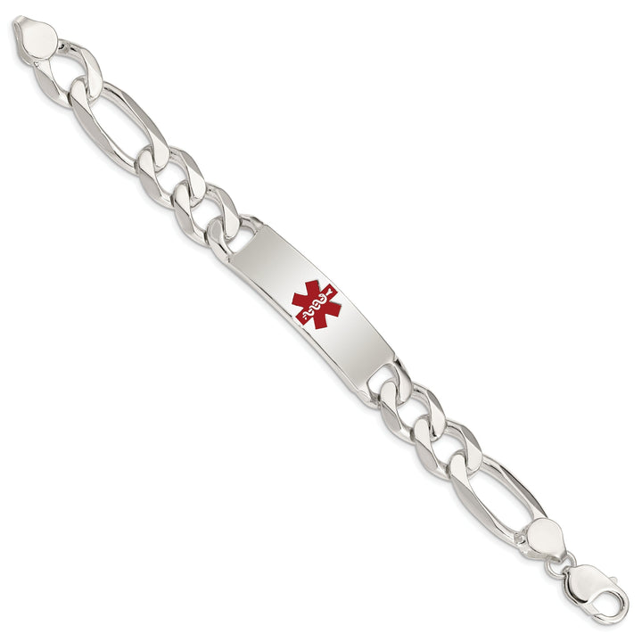 Silver 13-MM Wide Medical Anchor 8.50 inch ID Bracelet.