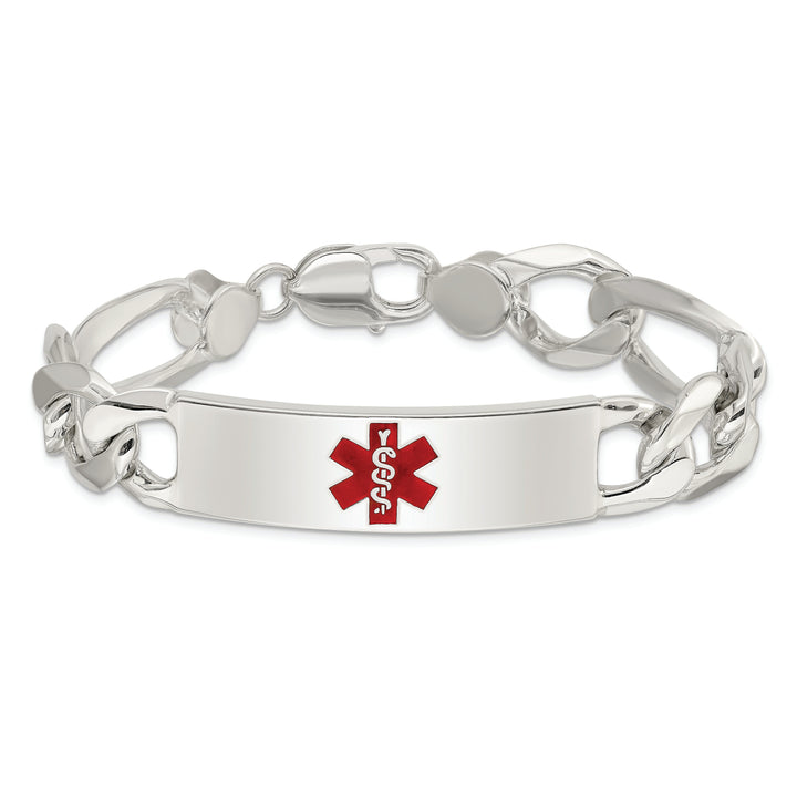 Silver 13-MM Wide Medical Anchor 8.50 inch ID Bracelet.